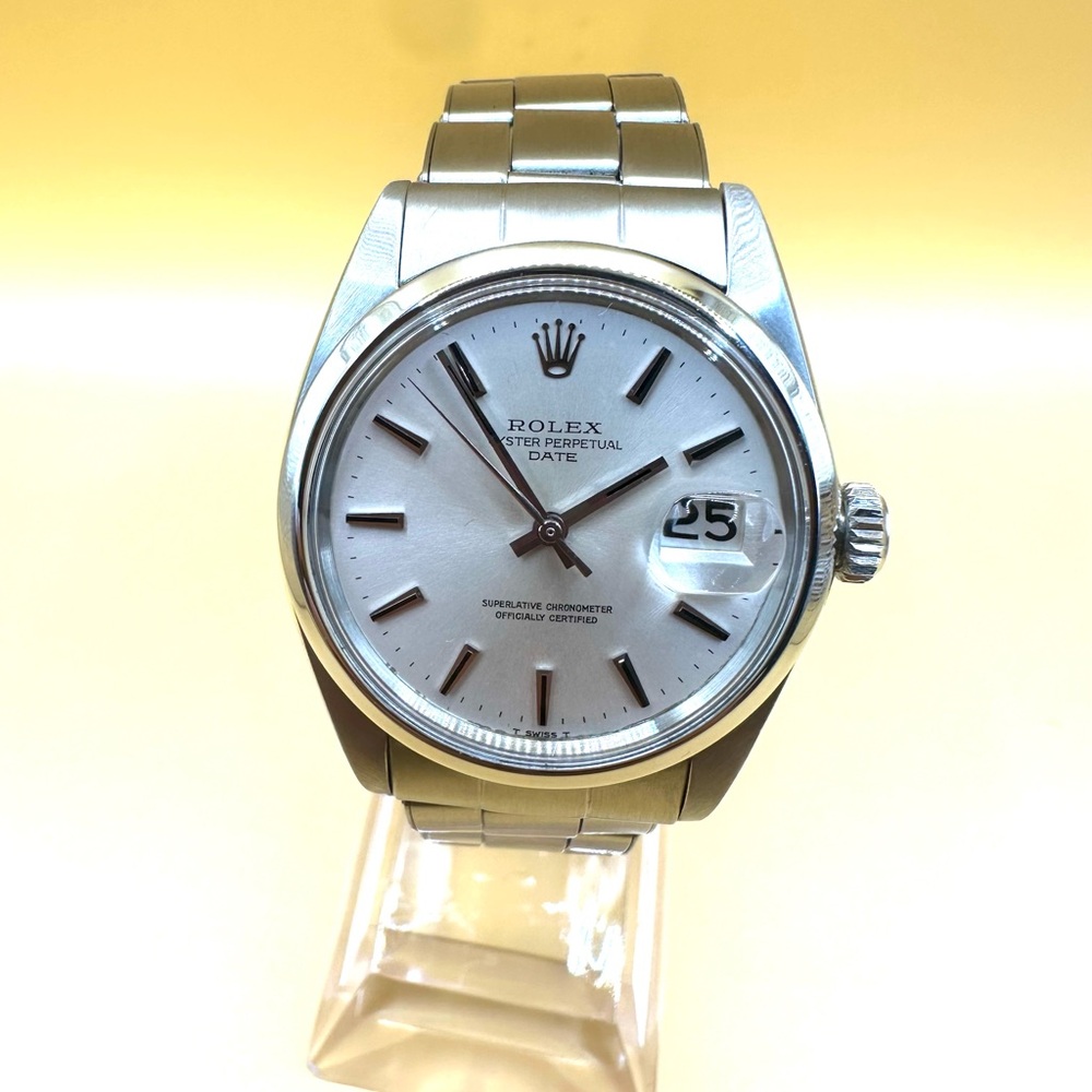 Rolex Silver Oyster Perpetual Watch
